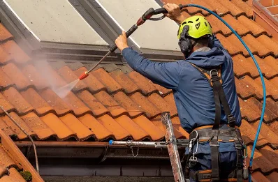 Démoussage et hydrofuge de toiture à Clémensat